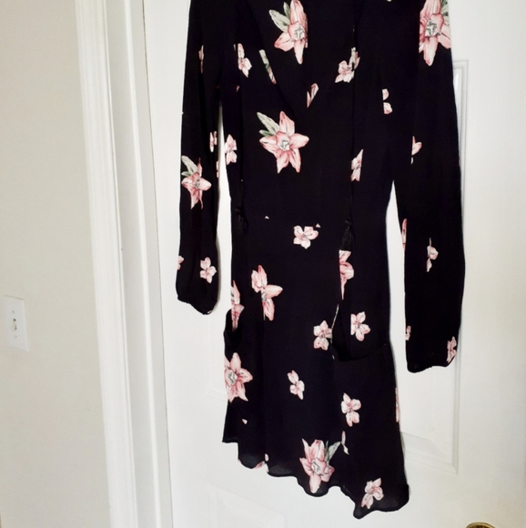 Reformation Black Floral Mini Dress - Picture 3 of 14